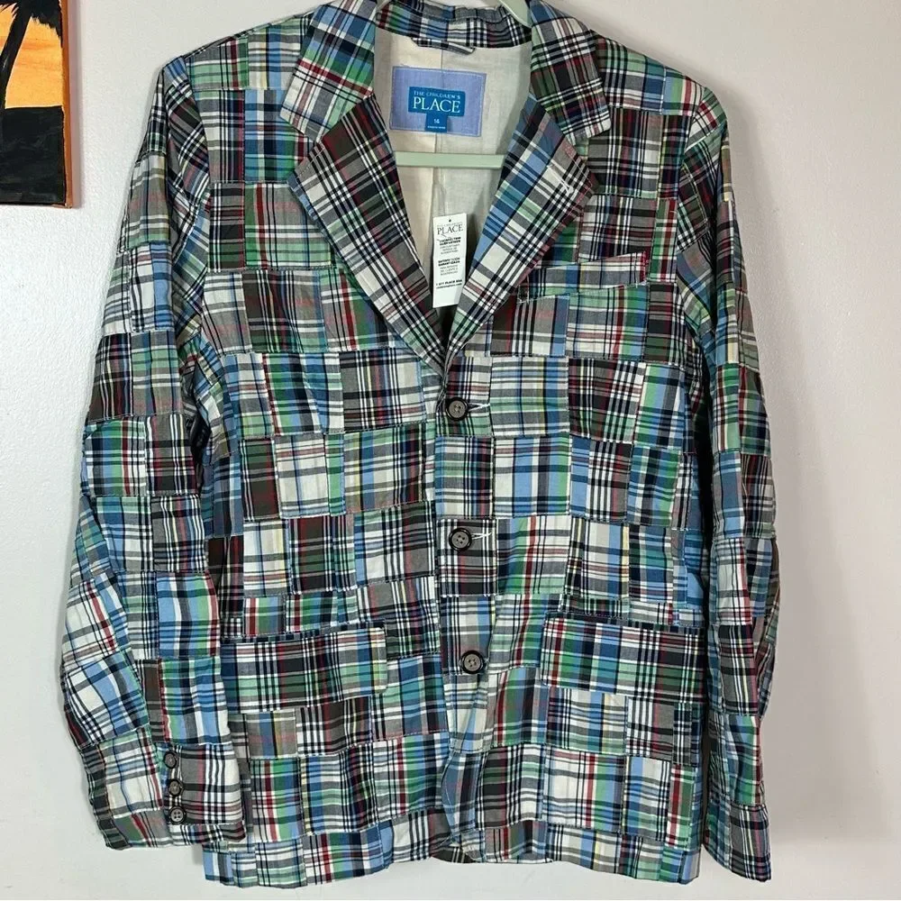 The Children's Place Multicolor Plaid Blazer